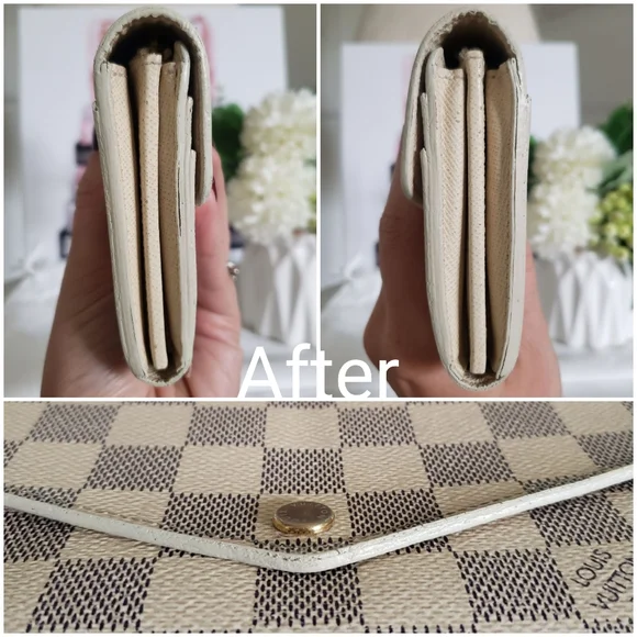 **SOLD** Authentic Pre-owned Louis Vuitton Damier Azur Sarah Flap Wallet - Picture 13 of 15